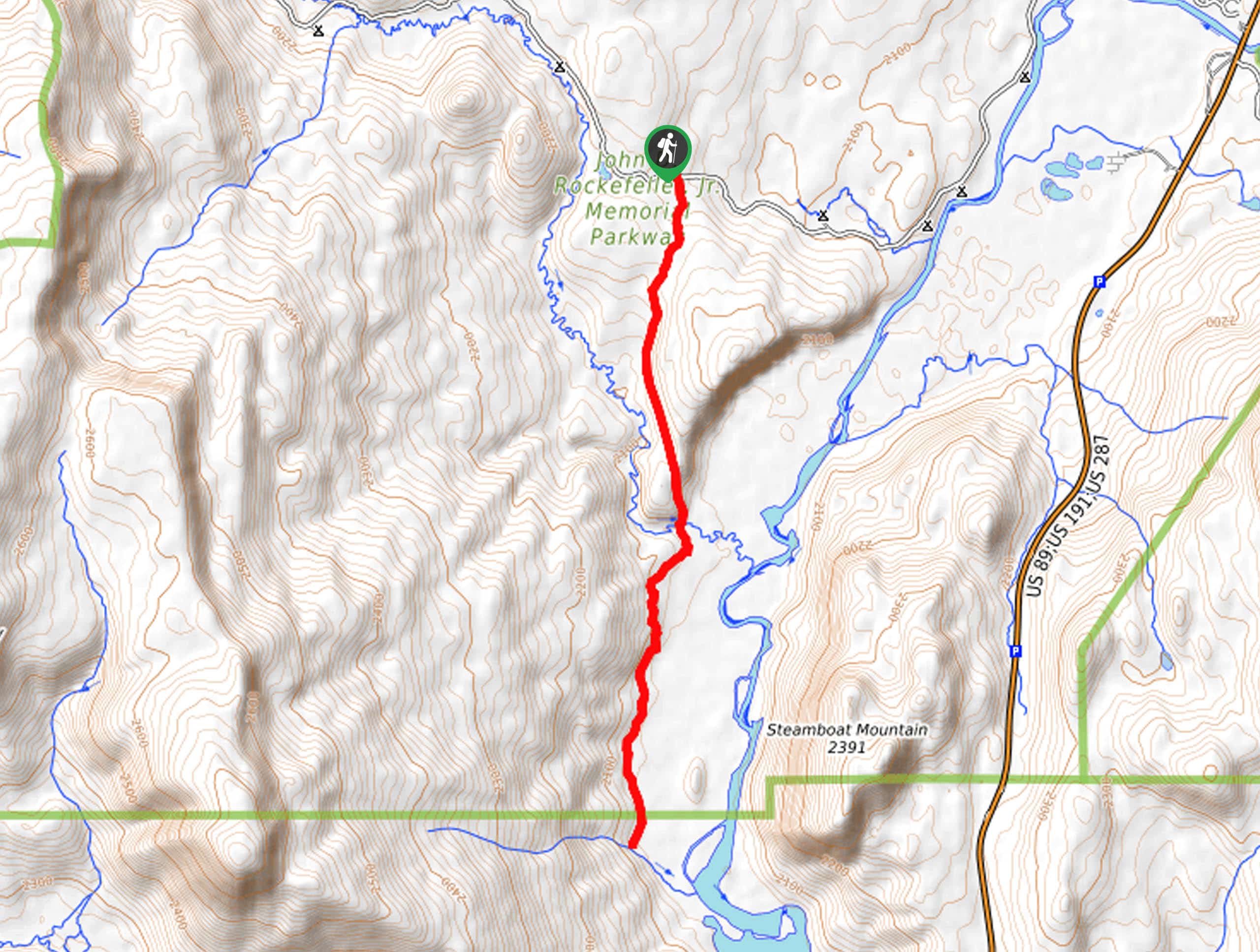 Glade Creek Trail Map