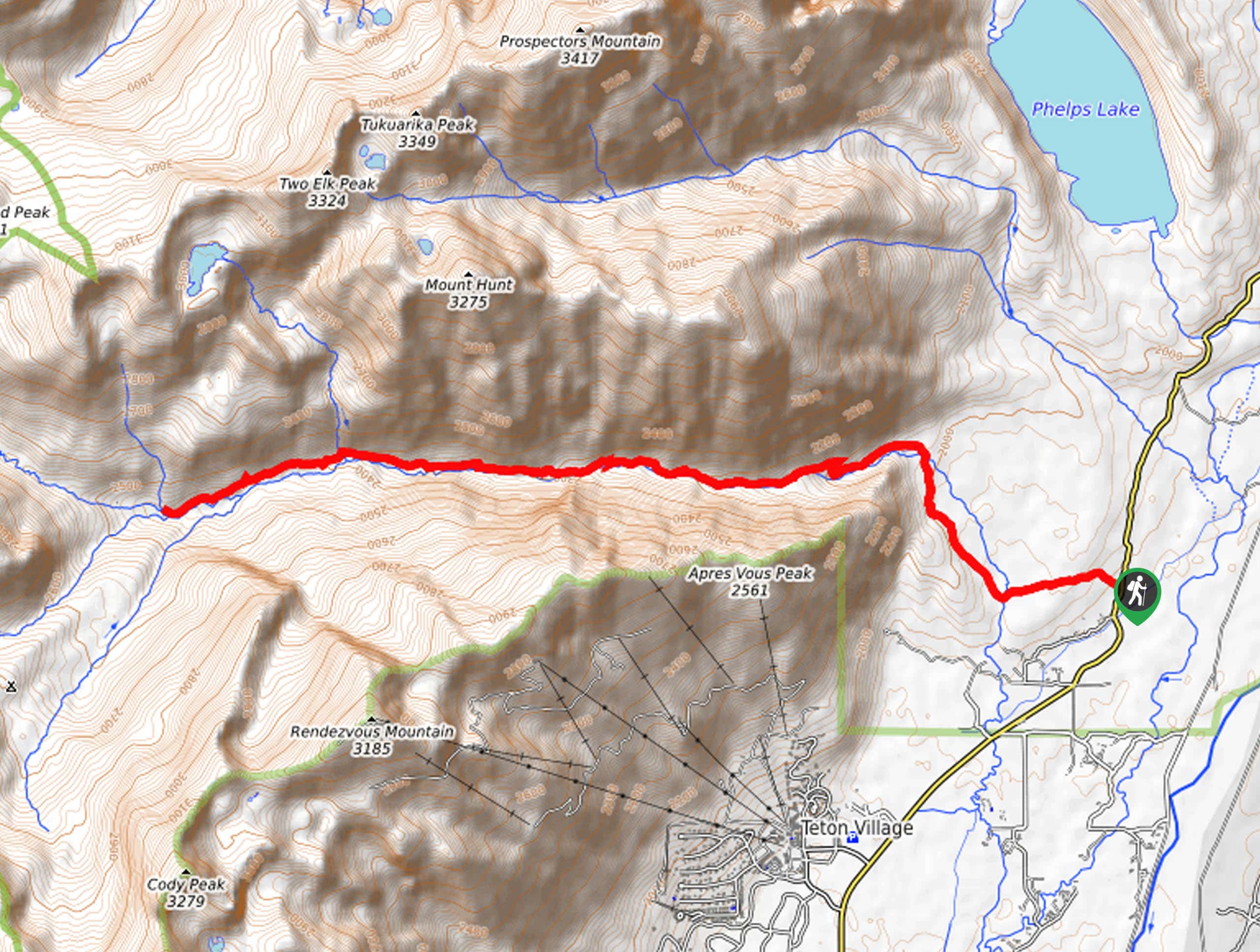 Granite Canyon Trail Map