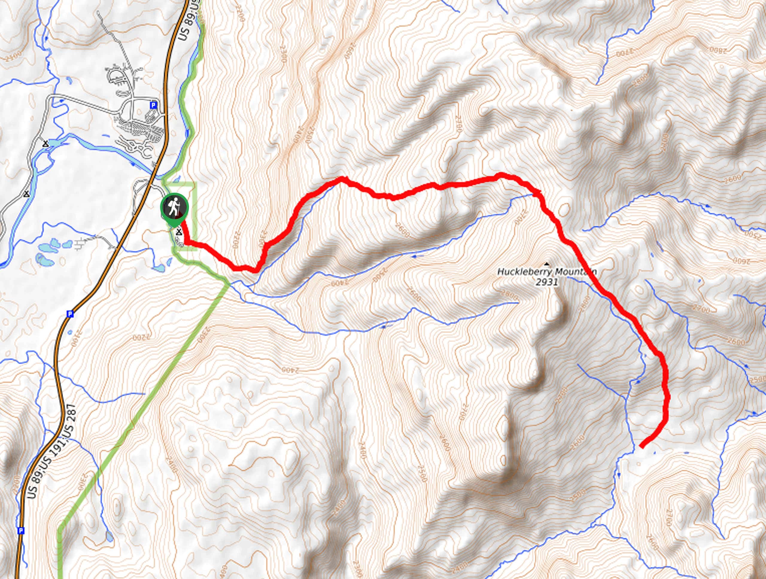 Sheffield Creek Trail Map
