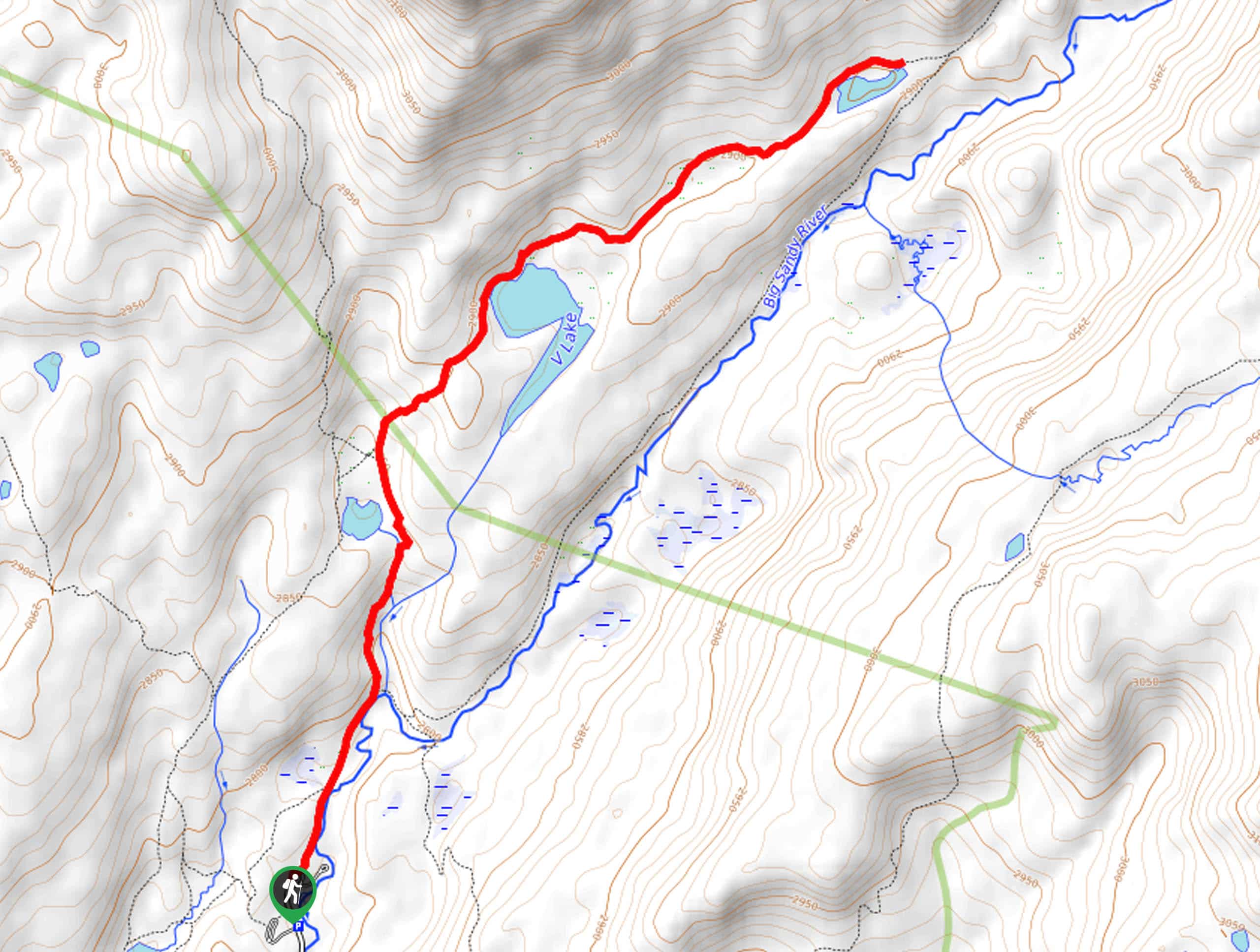 Diamond Lake Hike Map