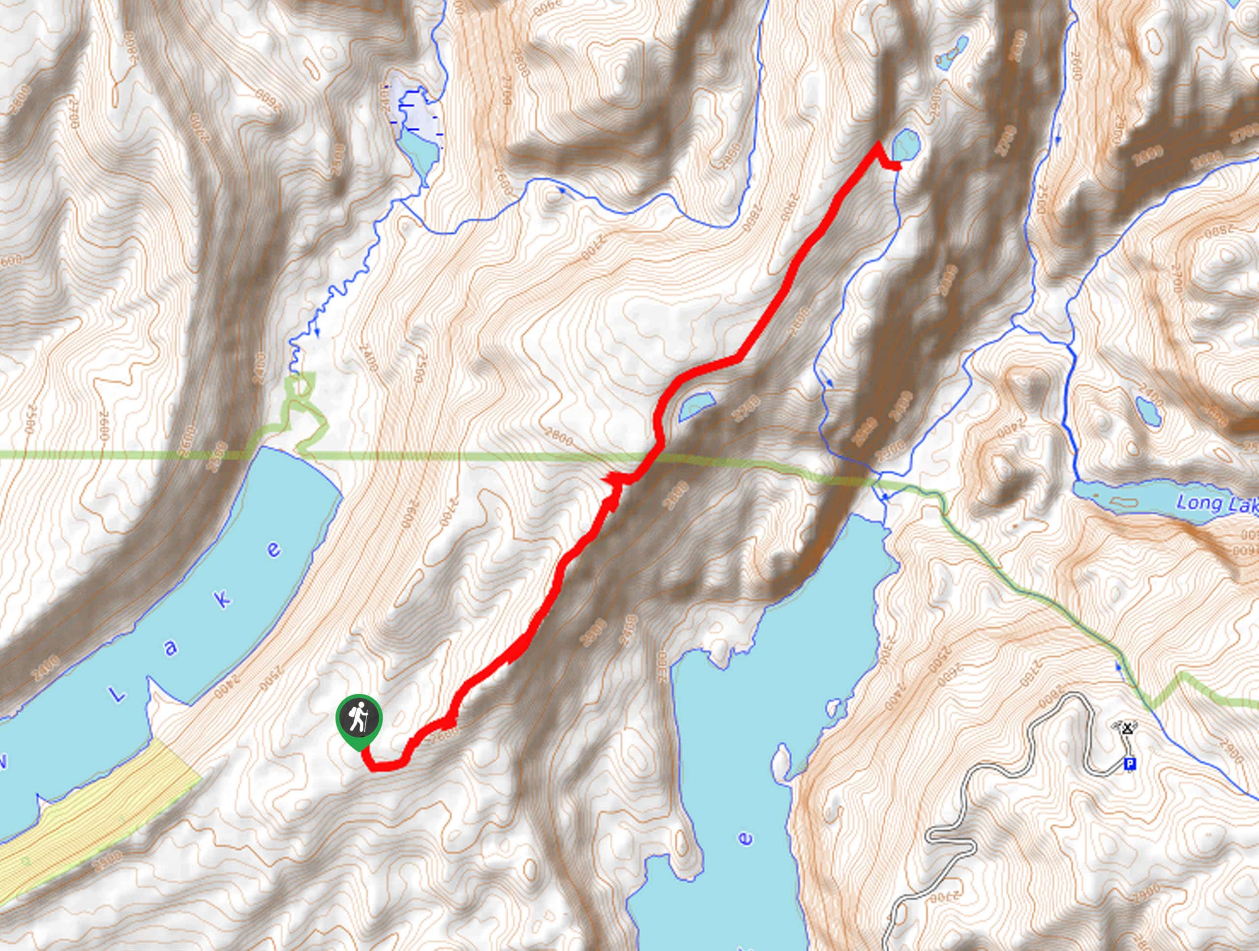 Glimpse Lake Trail Map