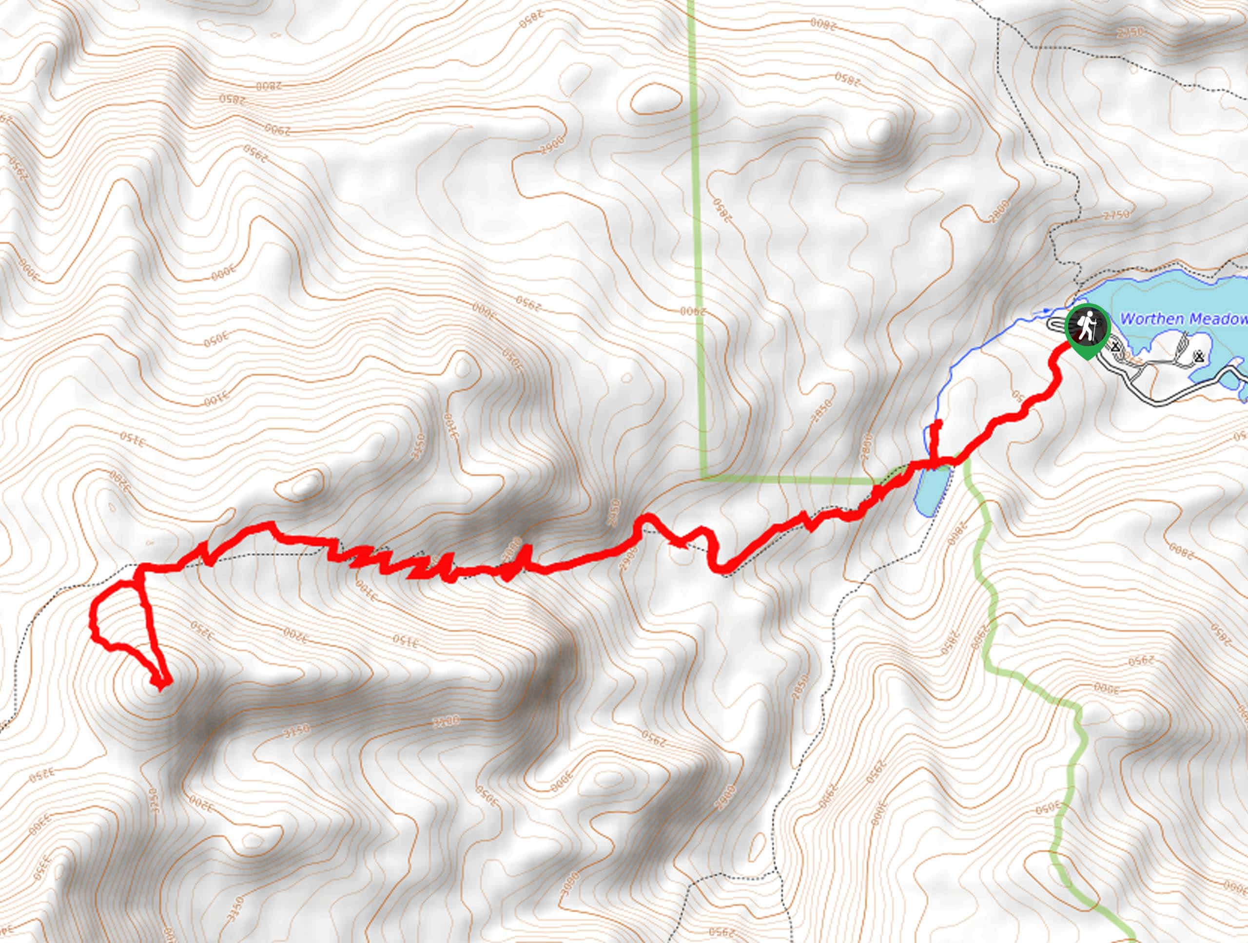 Roaring Fork Mountain Hike Map