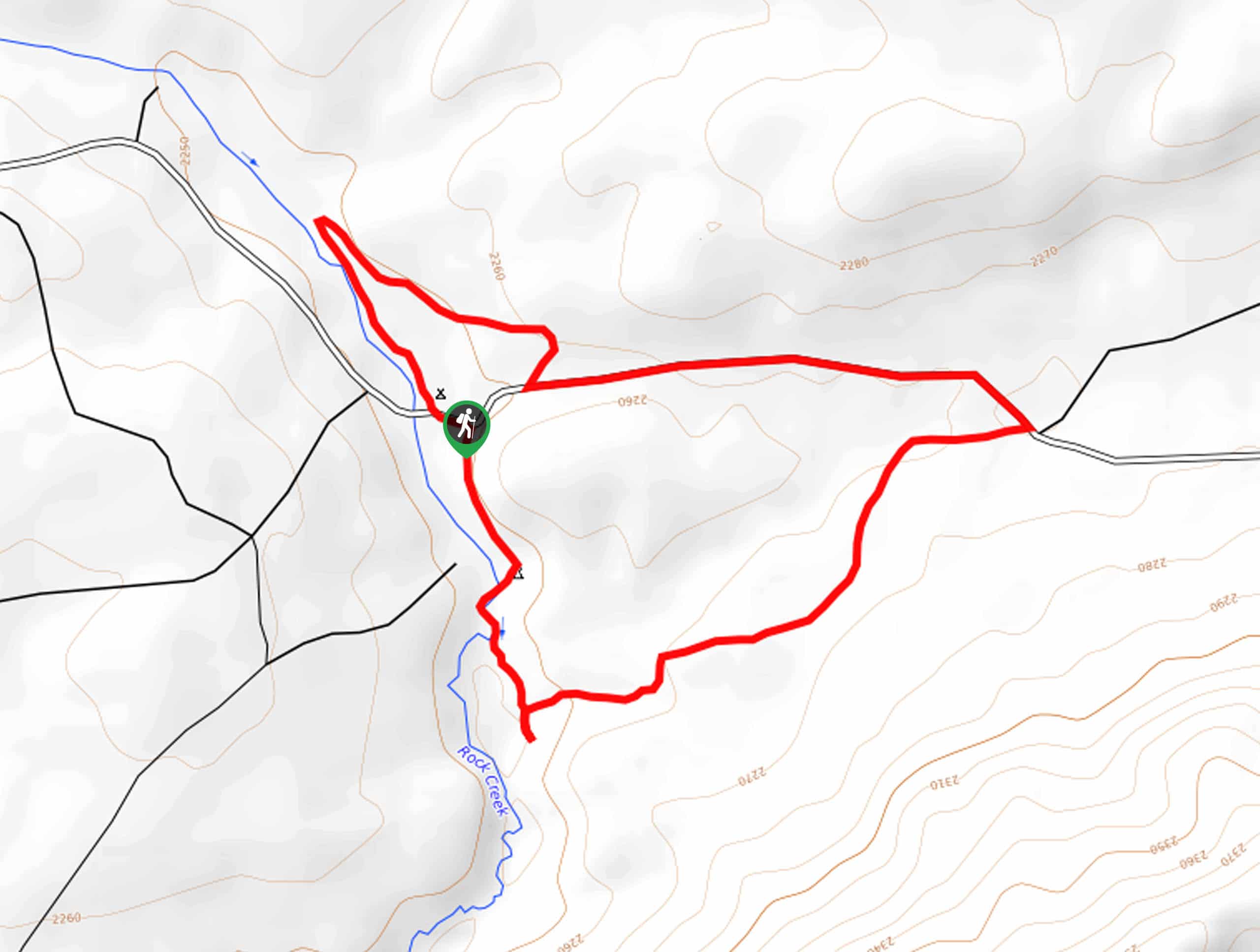 Rock Creek Hollow Hike Map