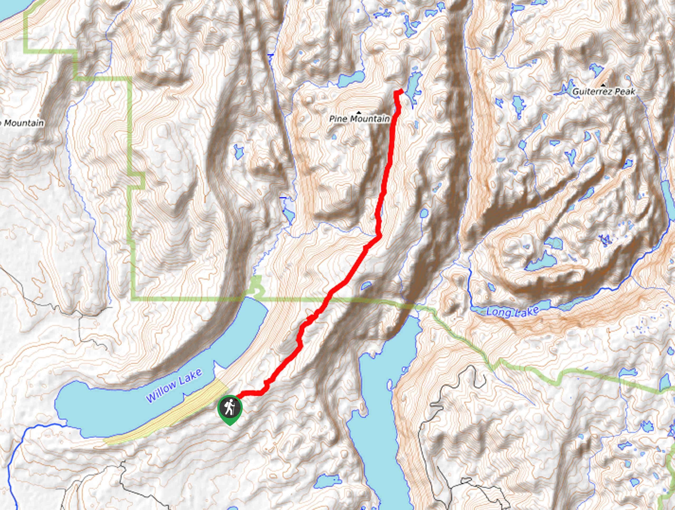 Trapper Lake Stock Trail Map