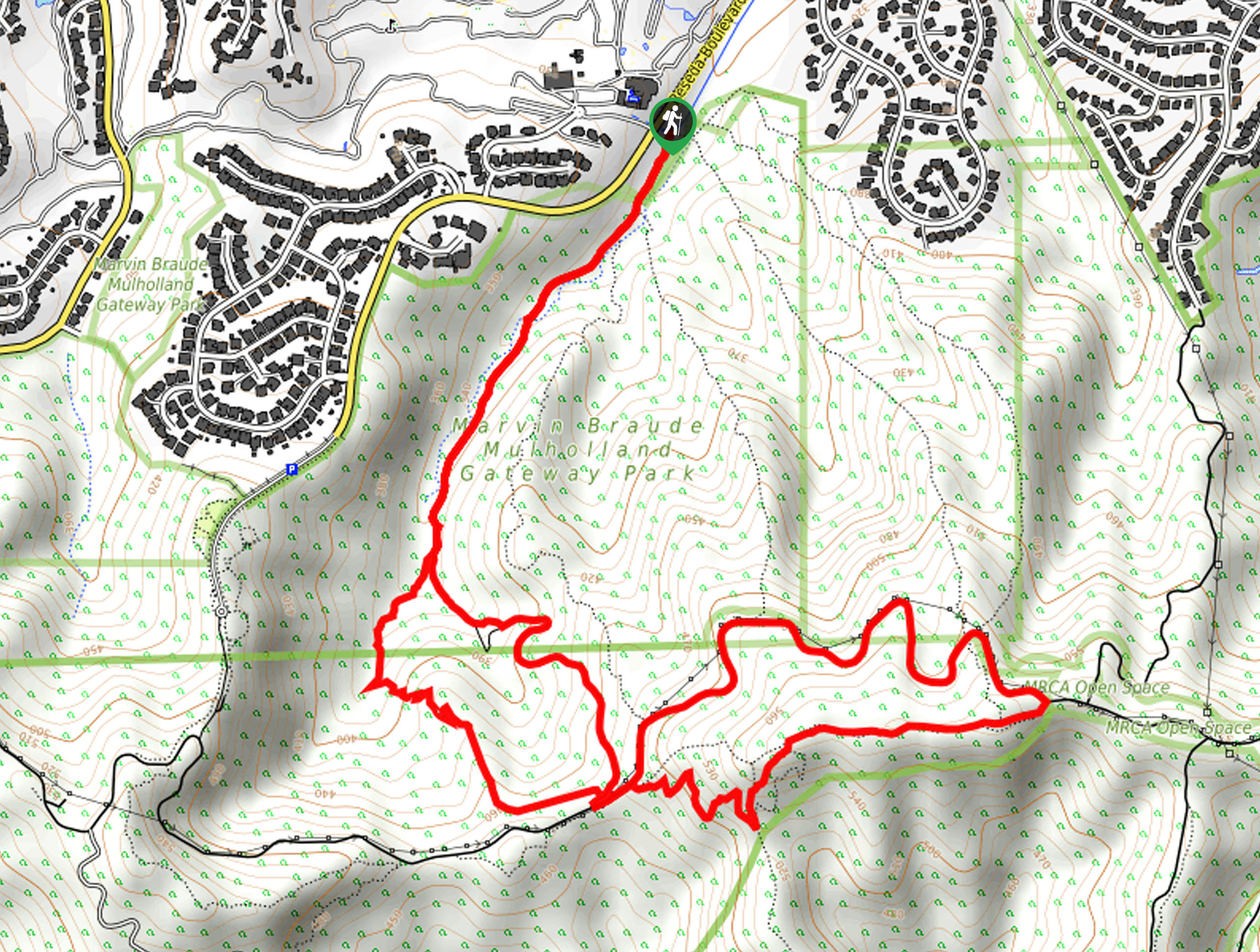 Caballero Canyon Trail Map