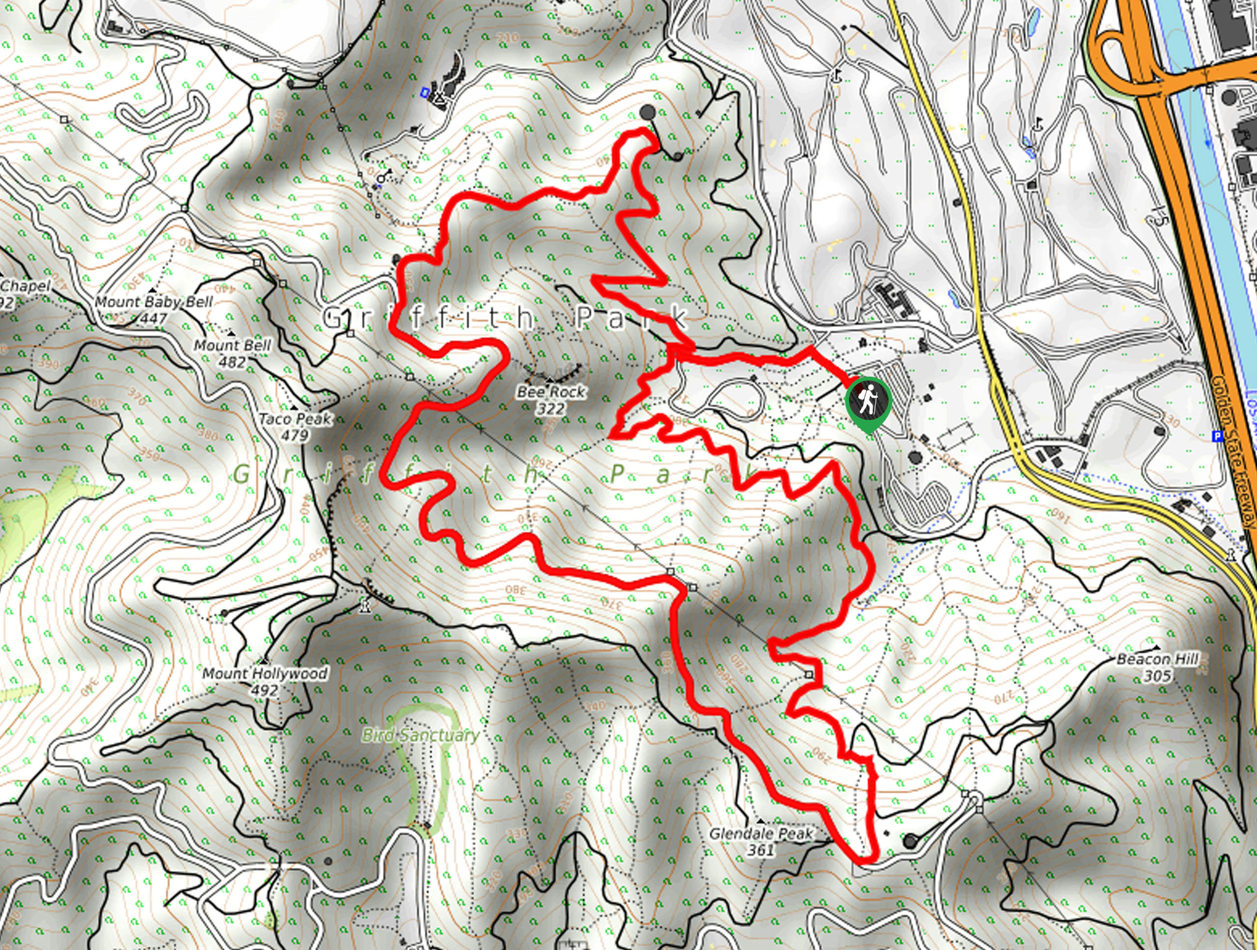 Mineral Wells Hike Map