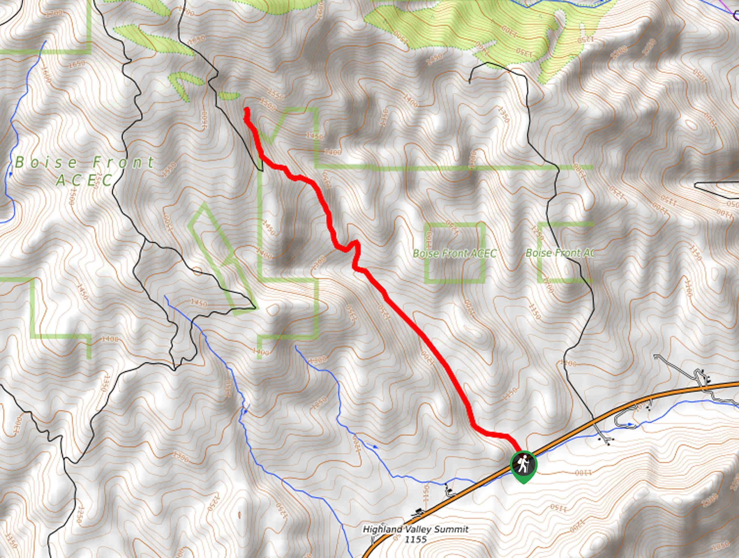 Adelmann Mine Hike Map