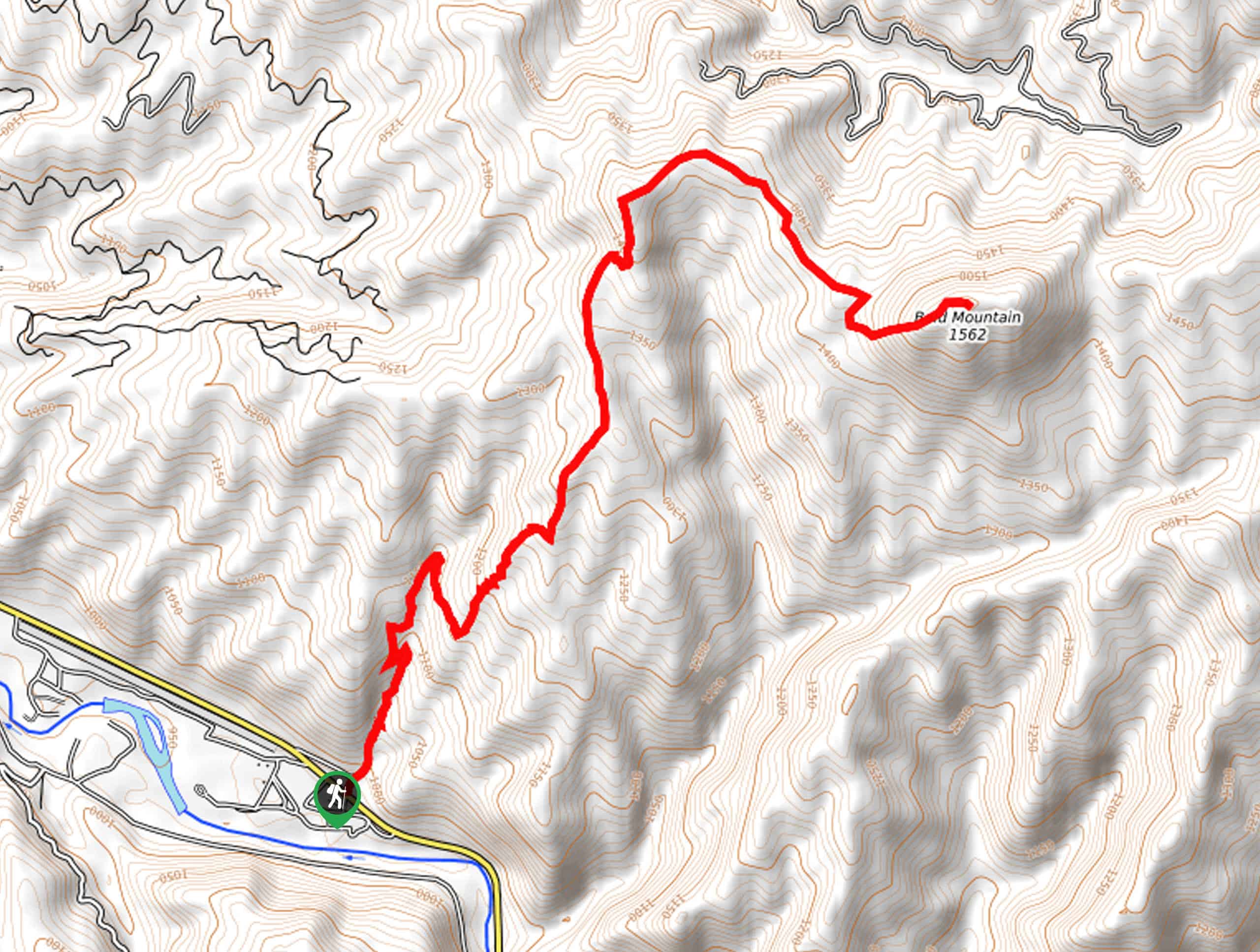 Station Creek to Bald Mountain Hike Map