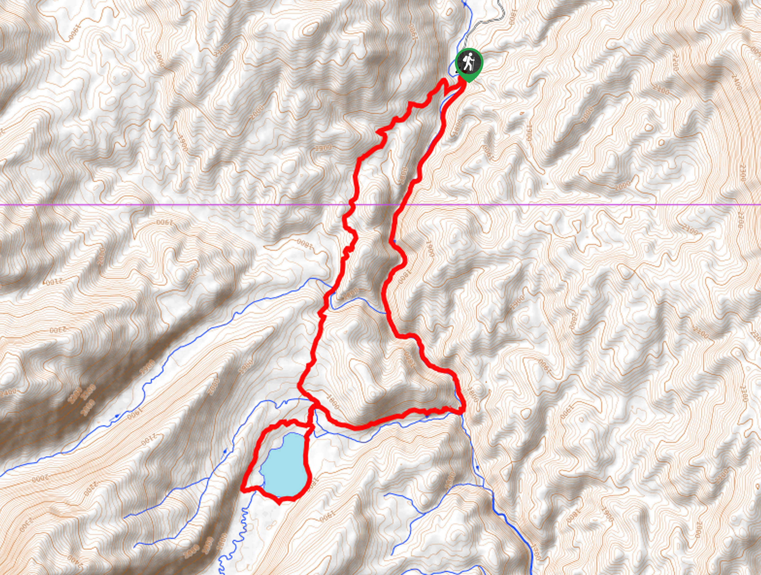 Loon Lake Loop Hike Map