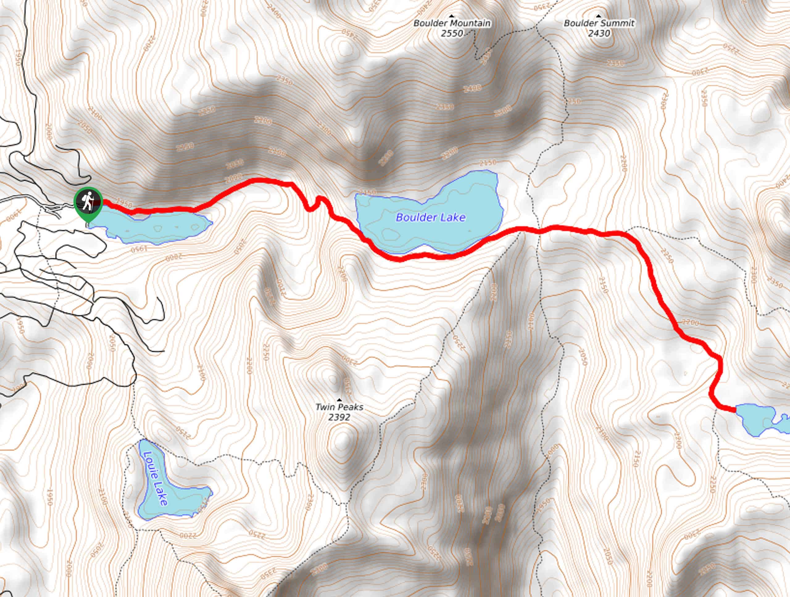 Rapid Lake Trail Map