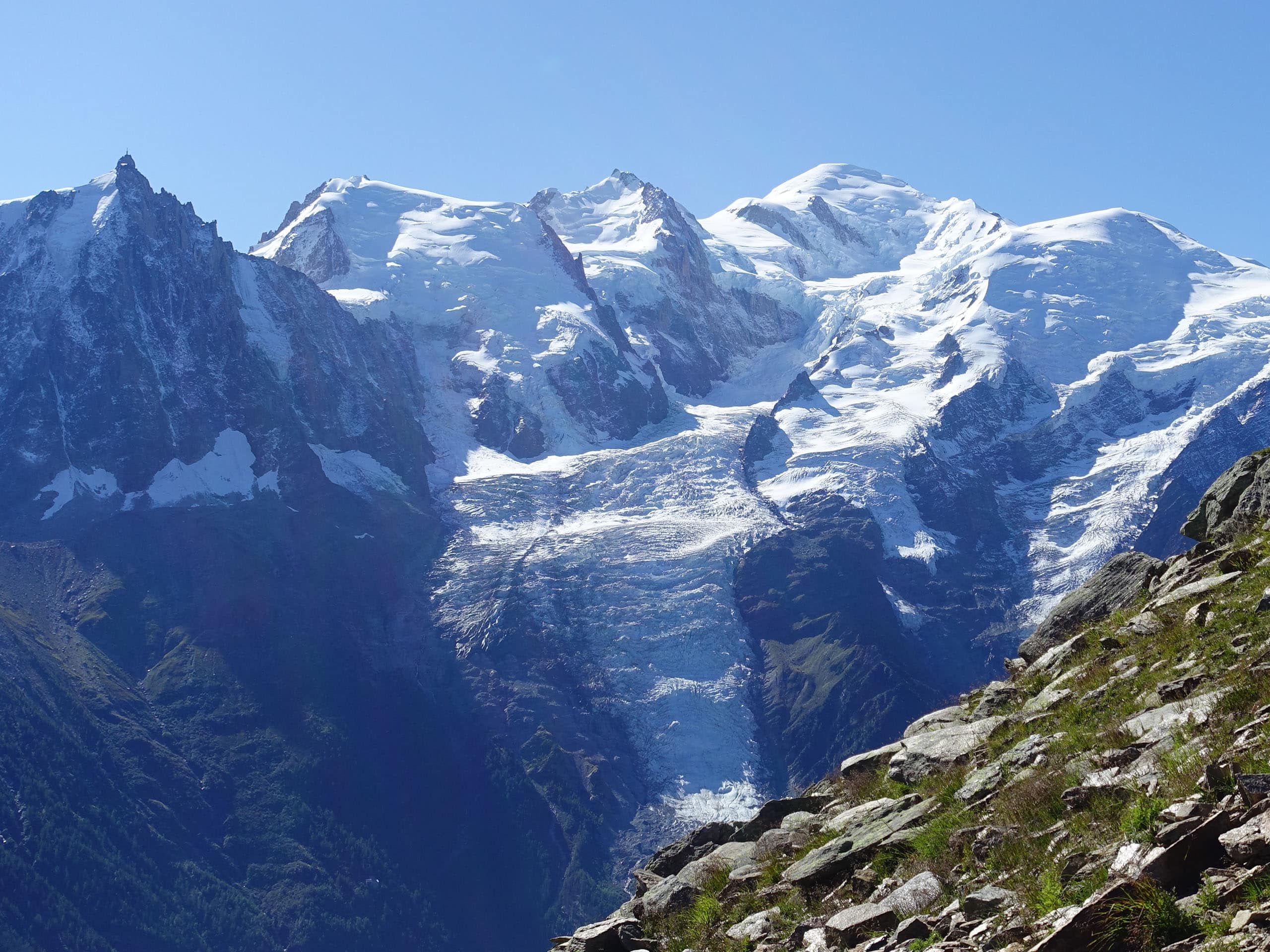 Mont Blanc’s height changes due to the snow capping the top