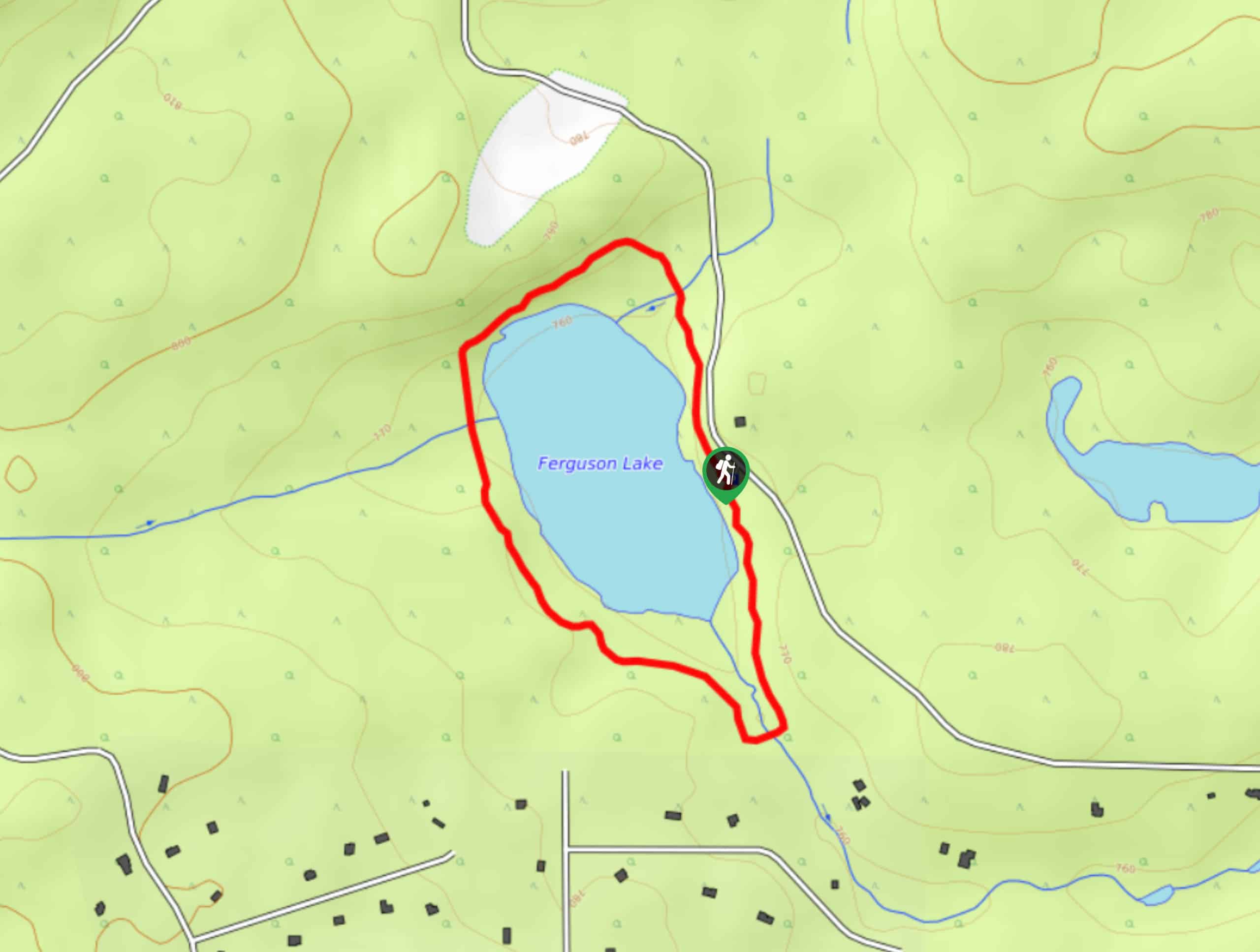 Ferguson Lake Interpretive Trail Map