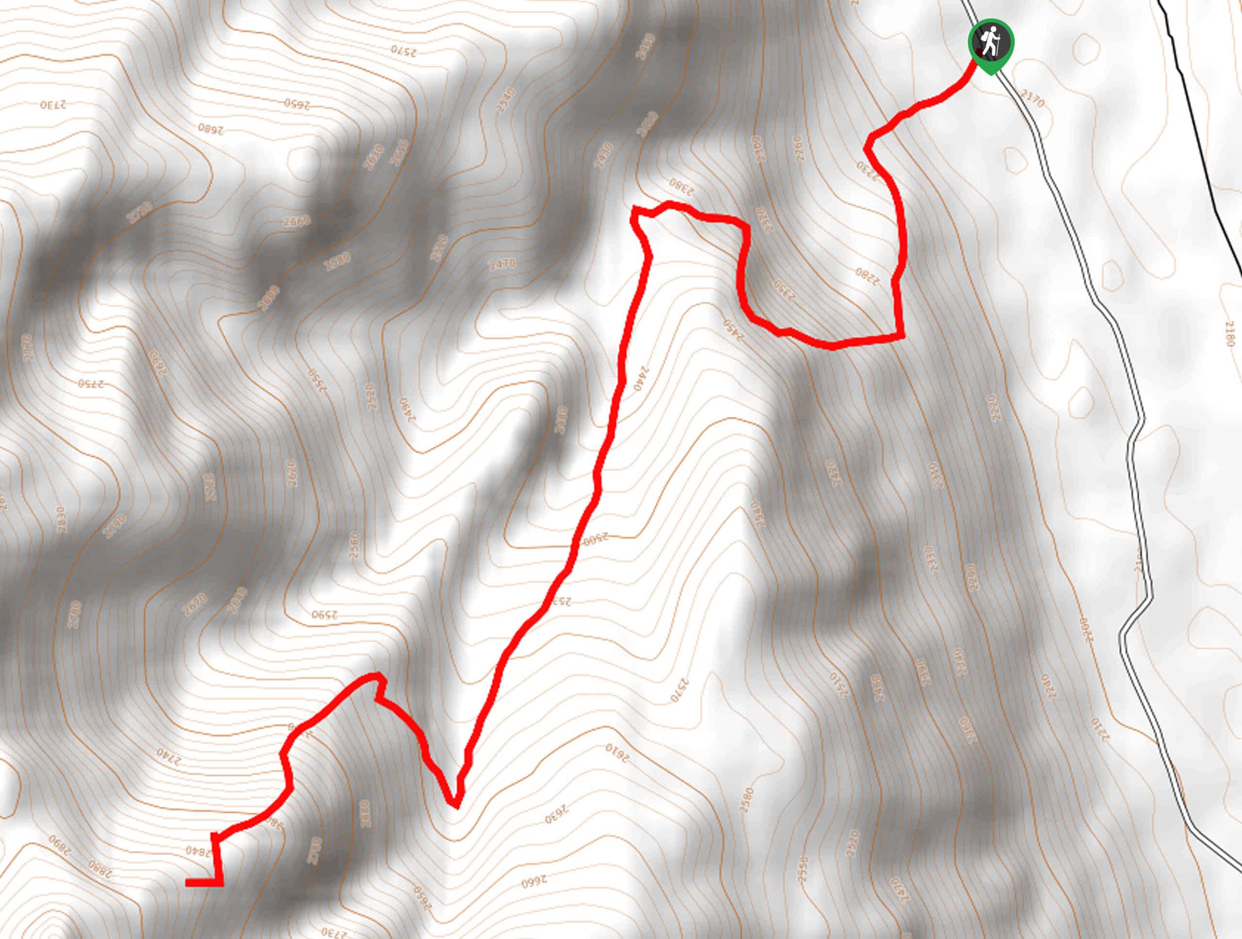 Burnt Aspen Trail Map