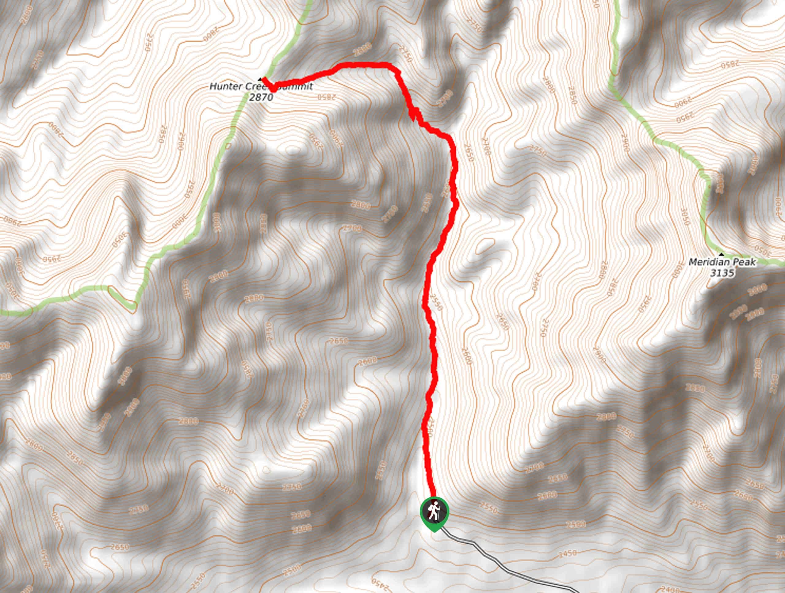 East Pass Creek Trail Map