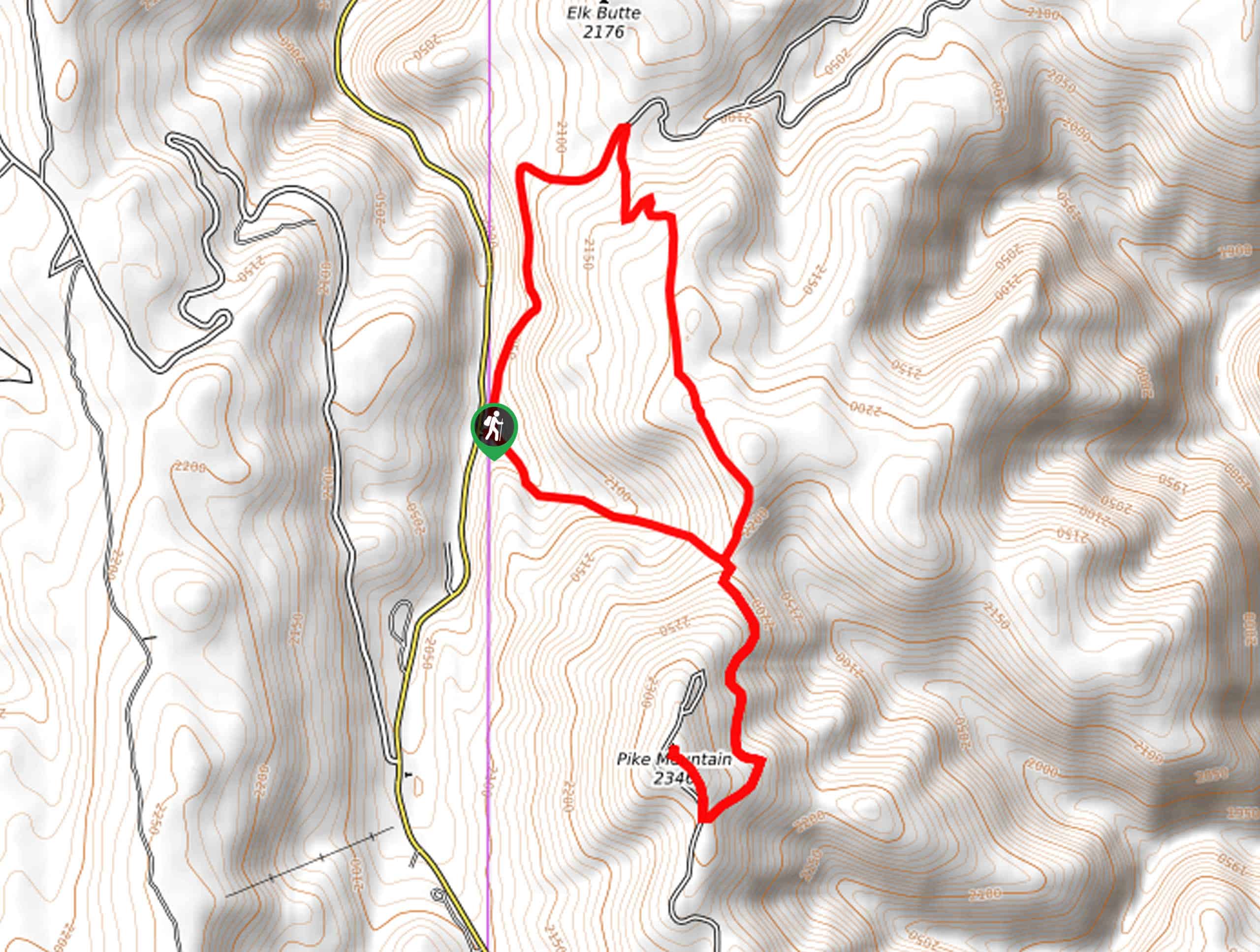 Pike Mountain Loop Trail Map