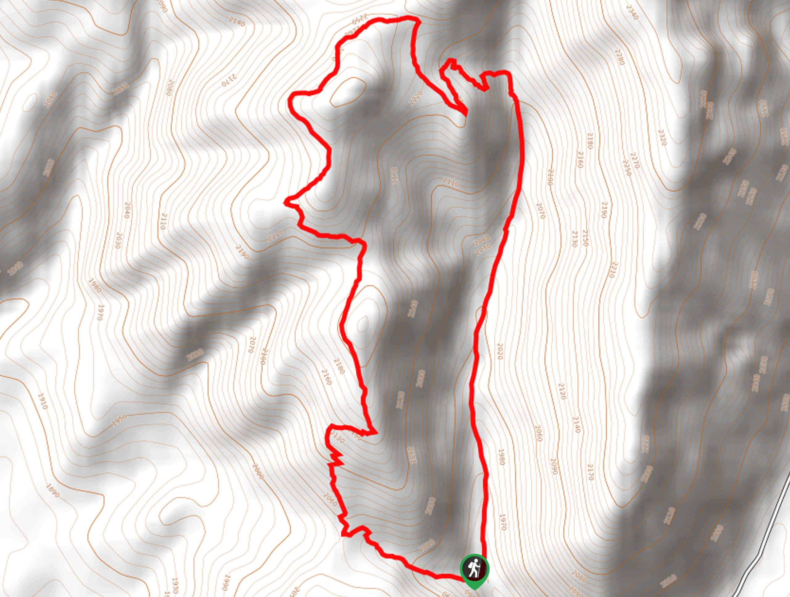 Taylor Canyon Loop Hike Map