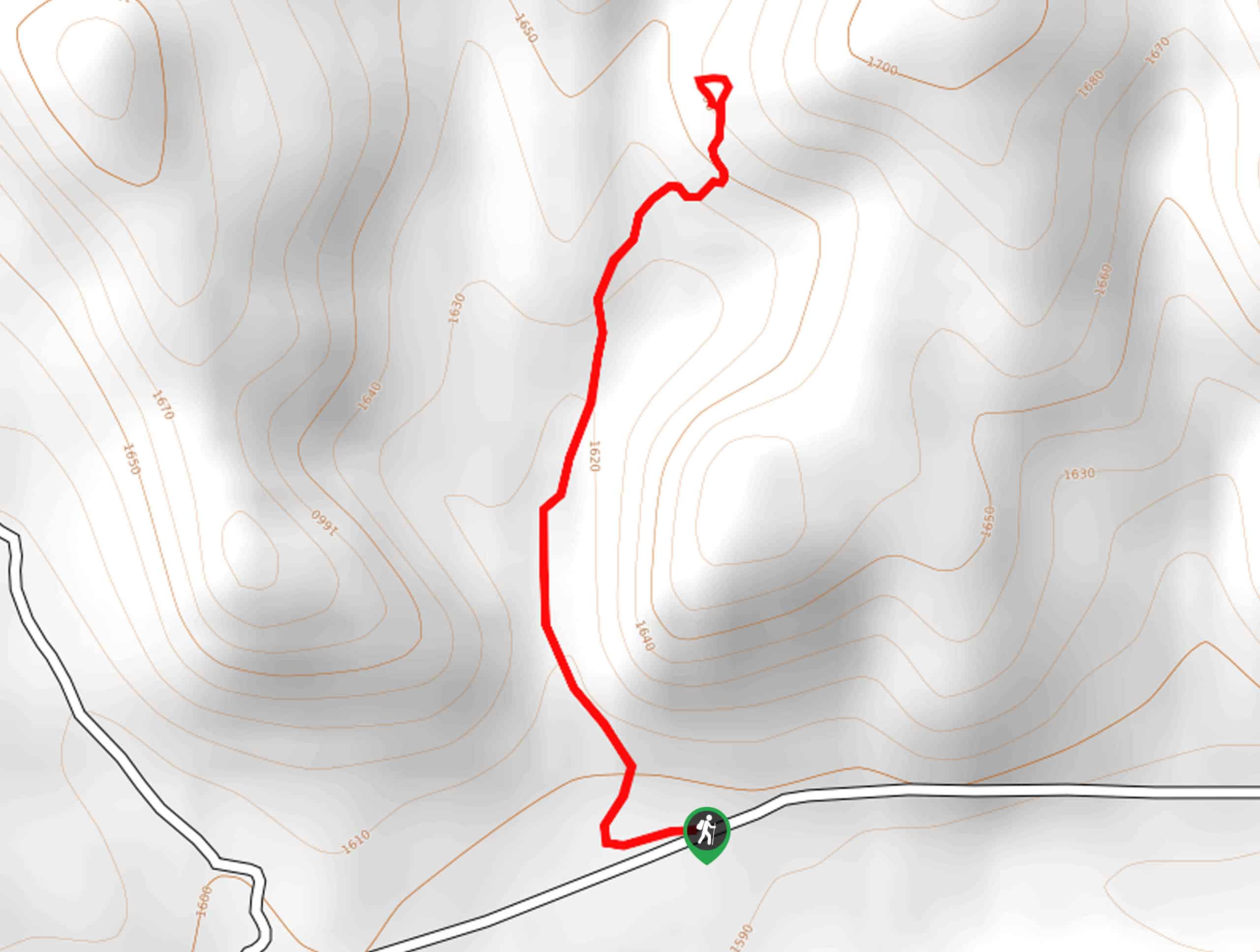 Teepee Rocks Trail Map