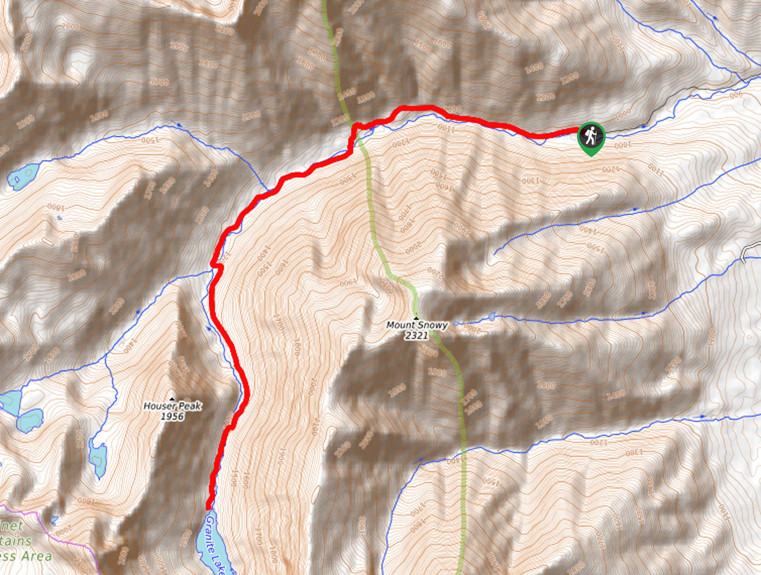Granite Lake Hike Map