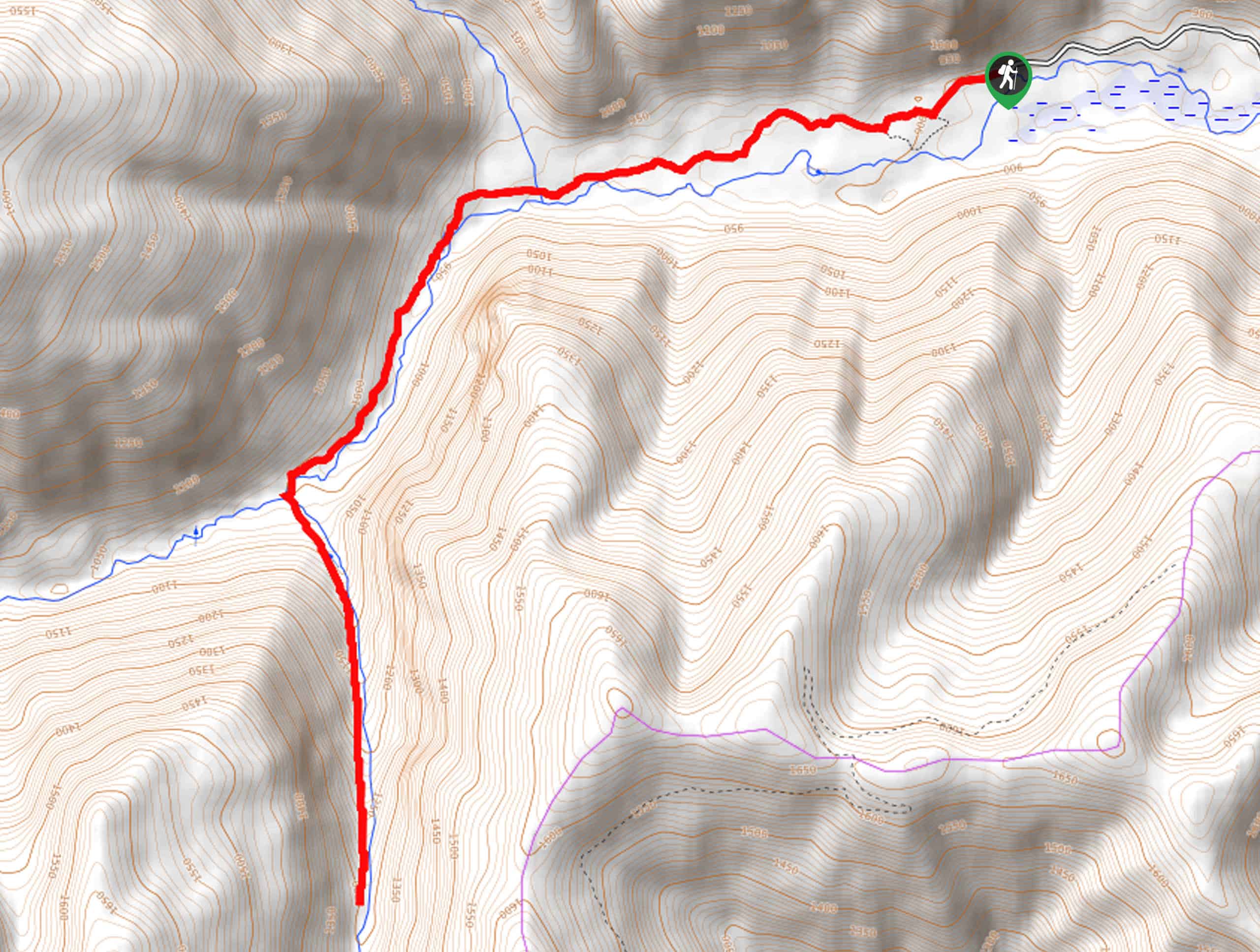 South Fork Ross Creek Trail Map