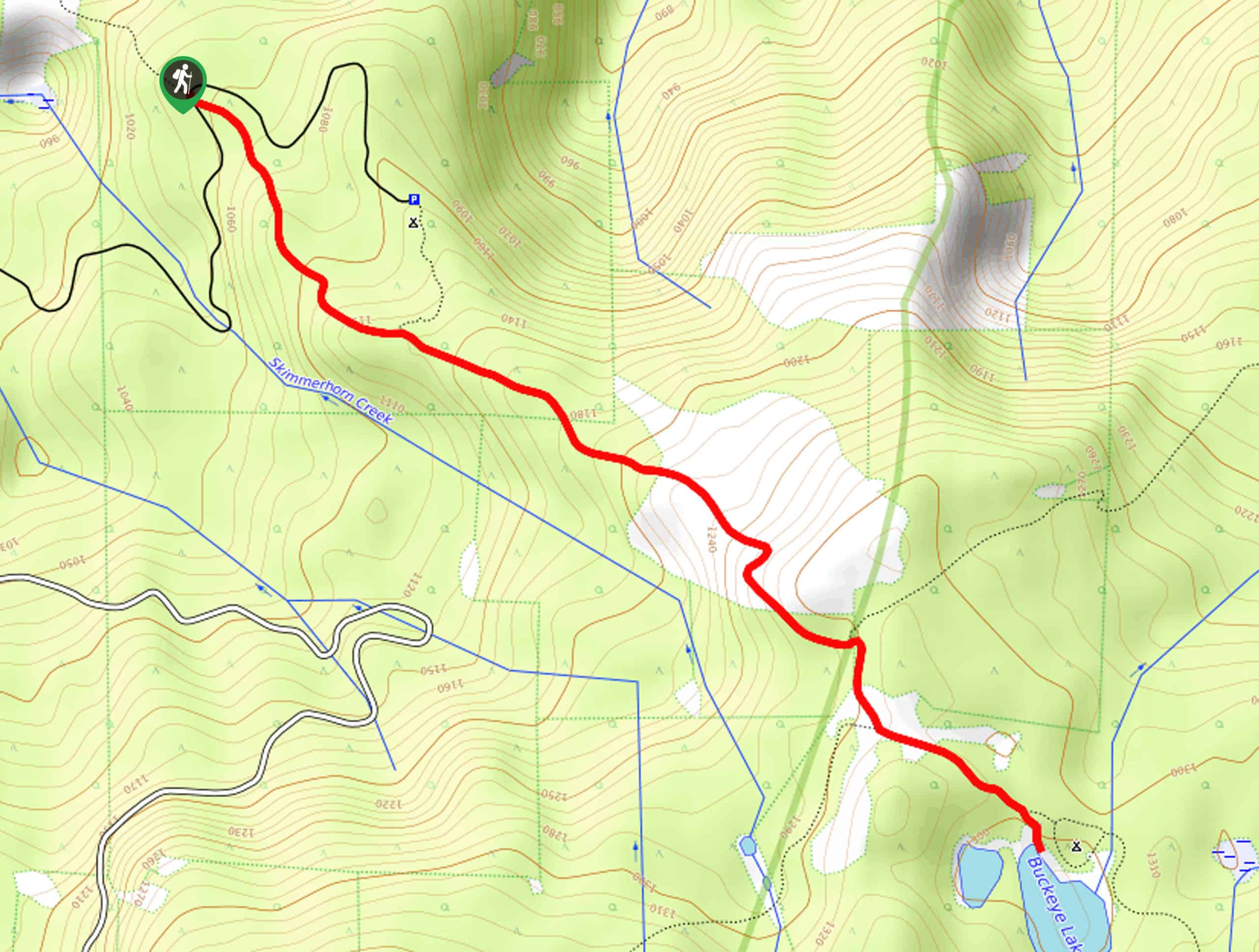 Buckeye Lake Trail Map