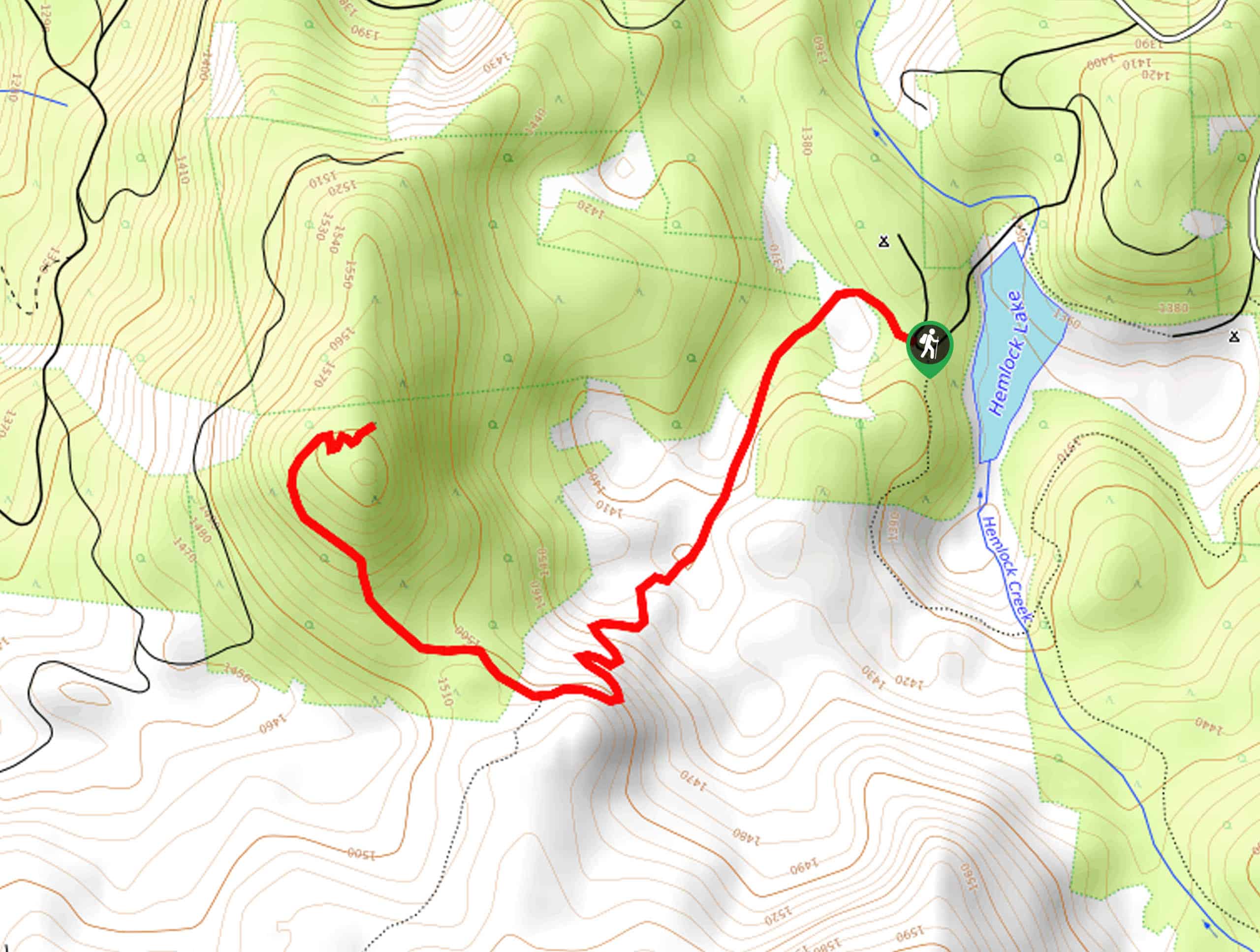 Flat Rock Trail Map