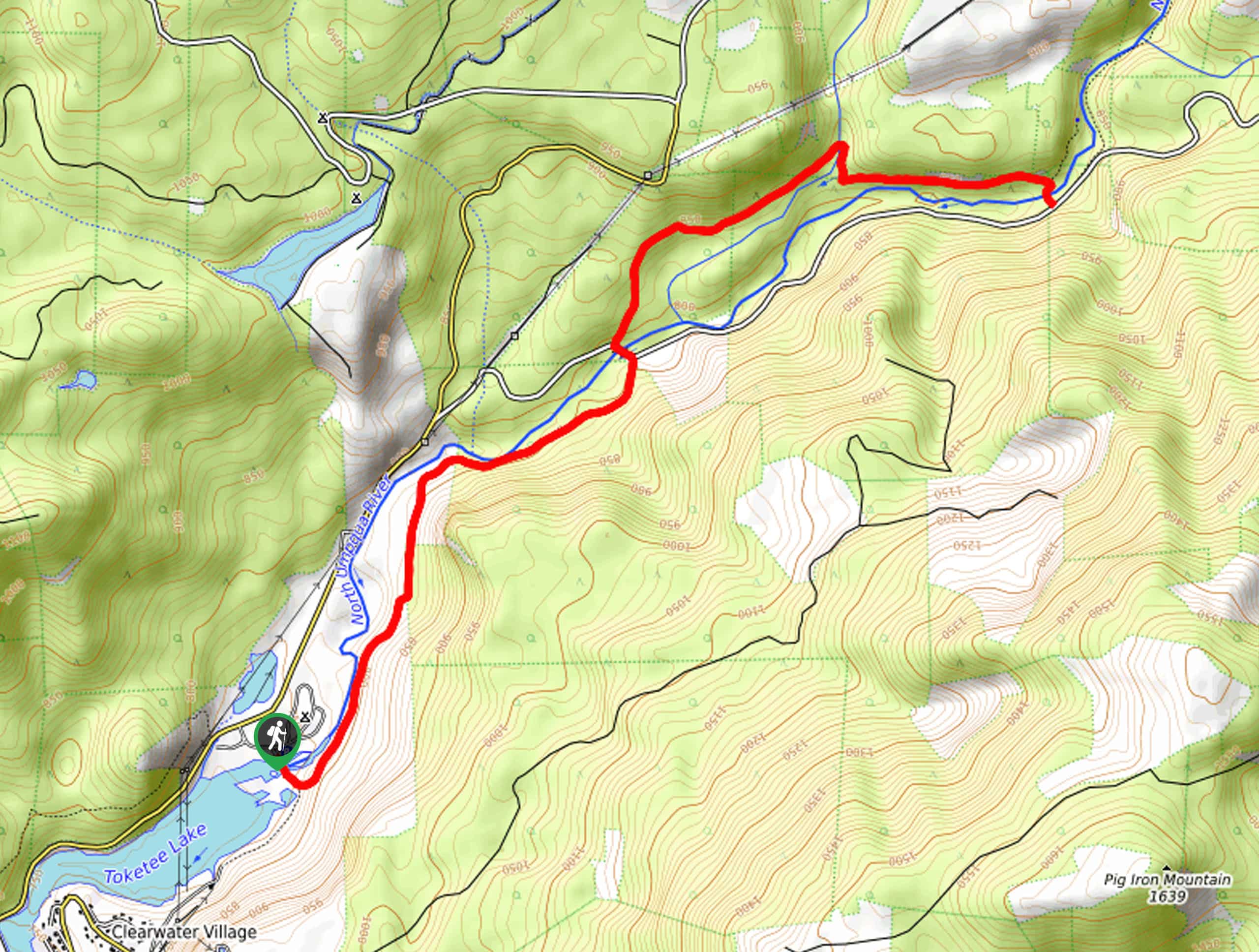 North Umpqua Trail: Hot Springs Segment Map