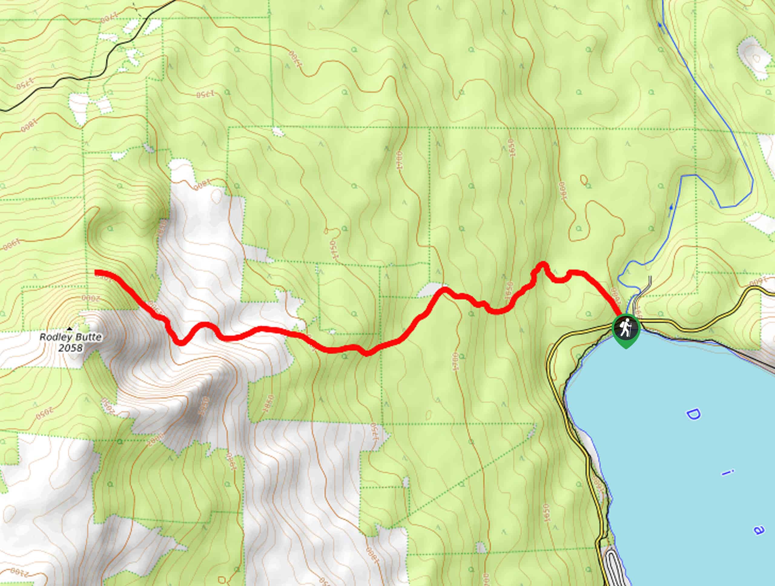 Rodley Butte Trail Map