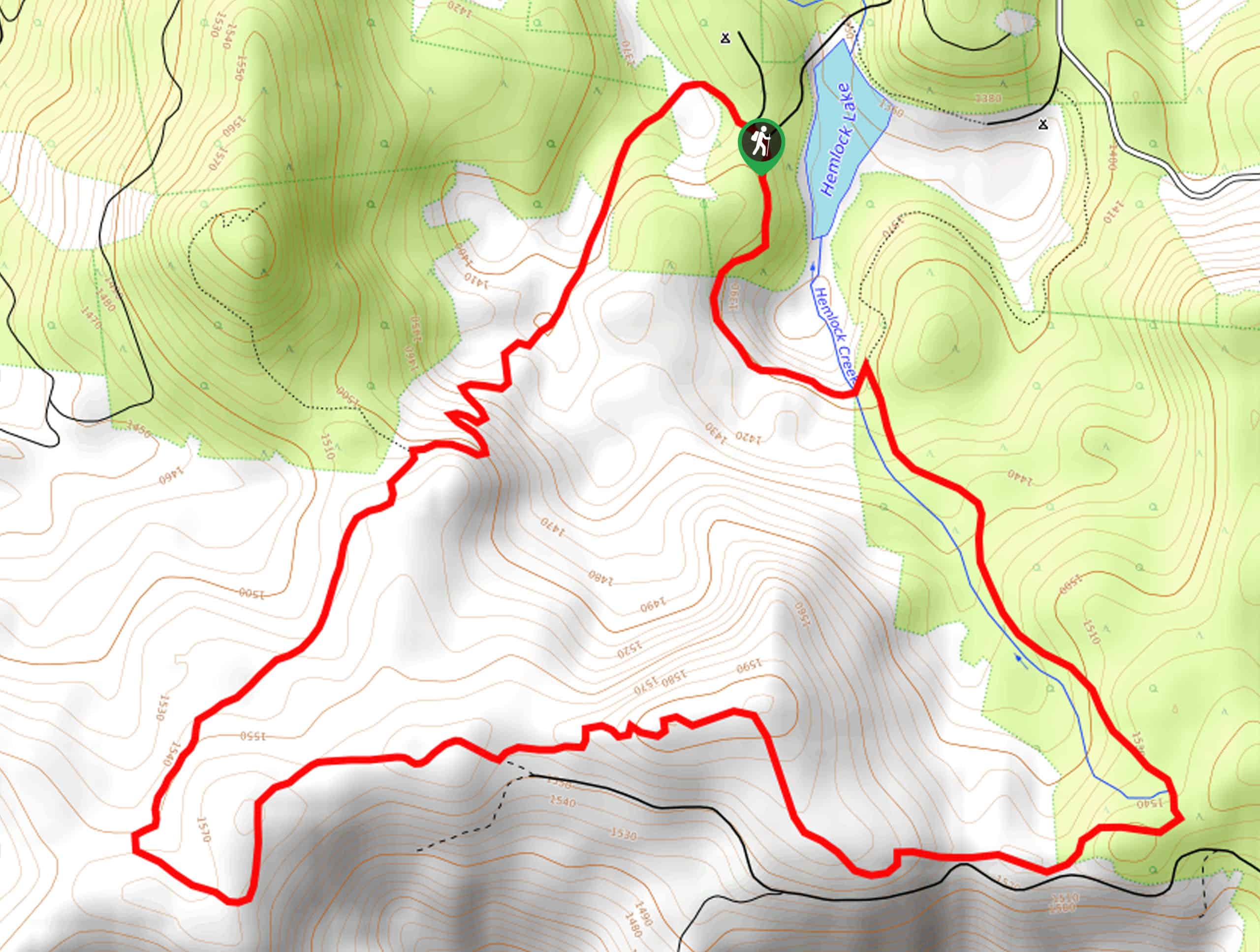 Yellow Jacket Loop Trail Map