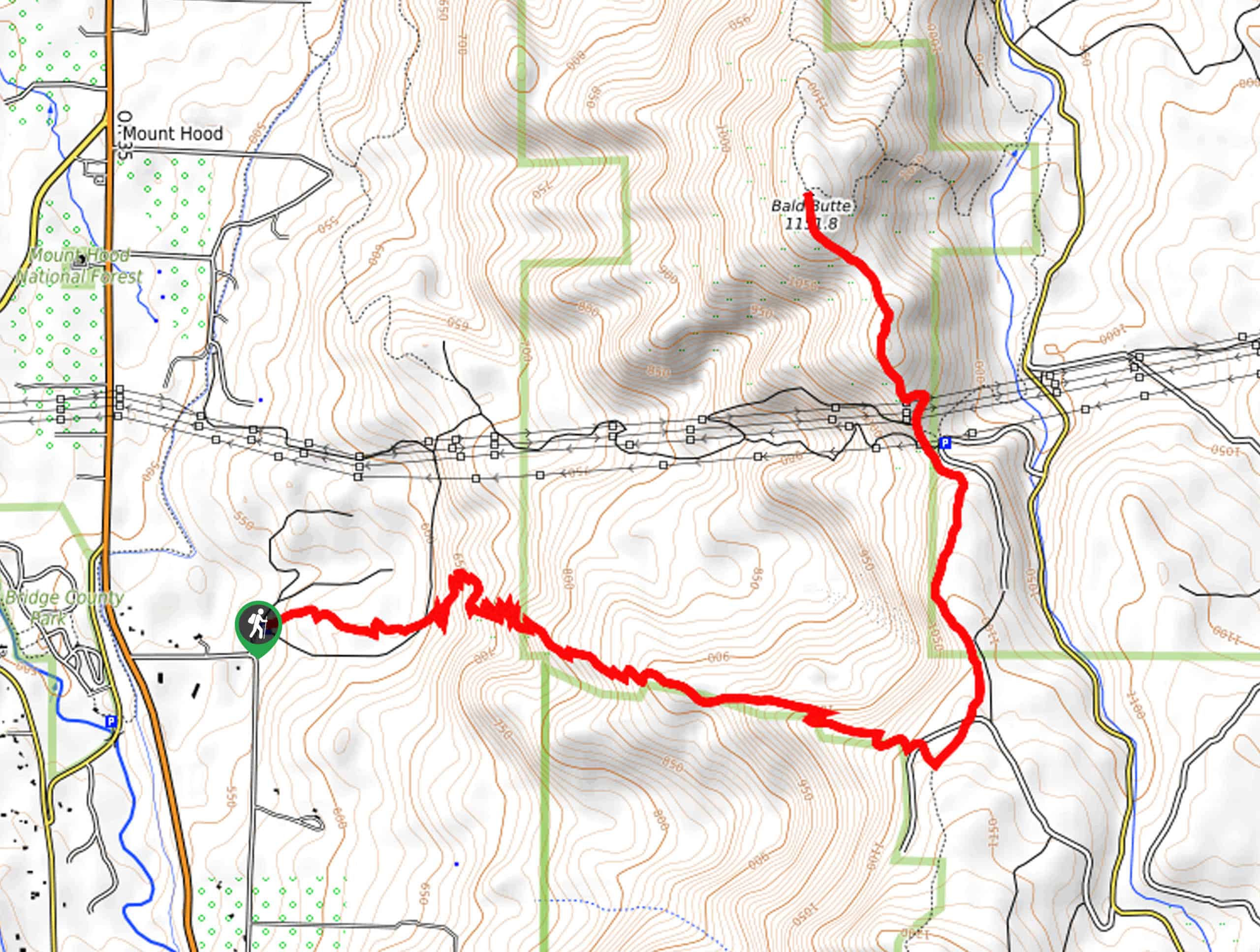 Bald Butte Trail Map