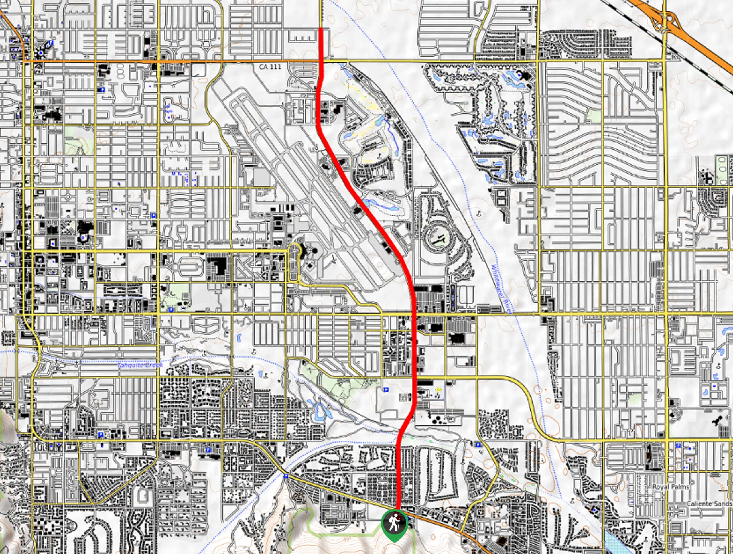 Gene Autry Trail Sidewalk Map