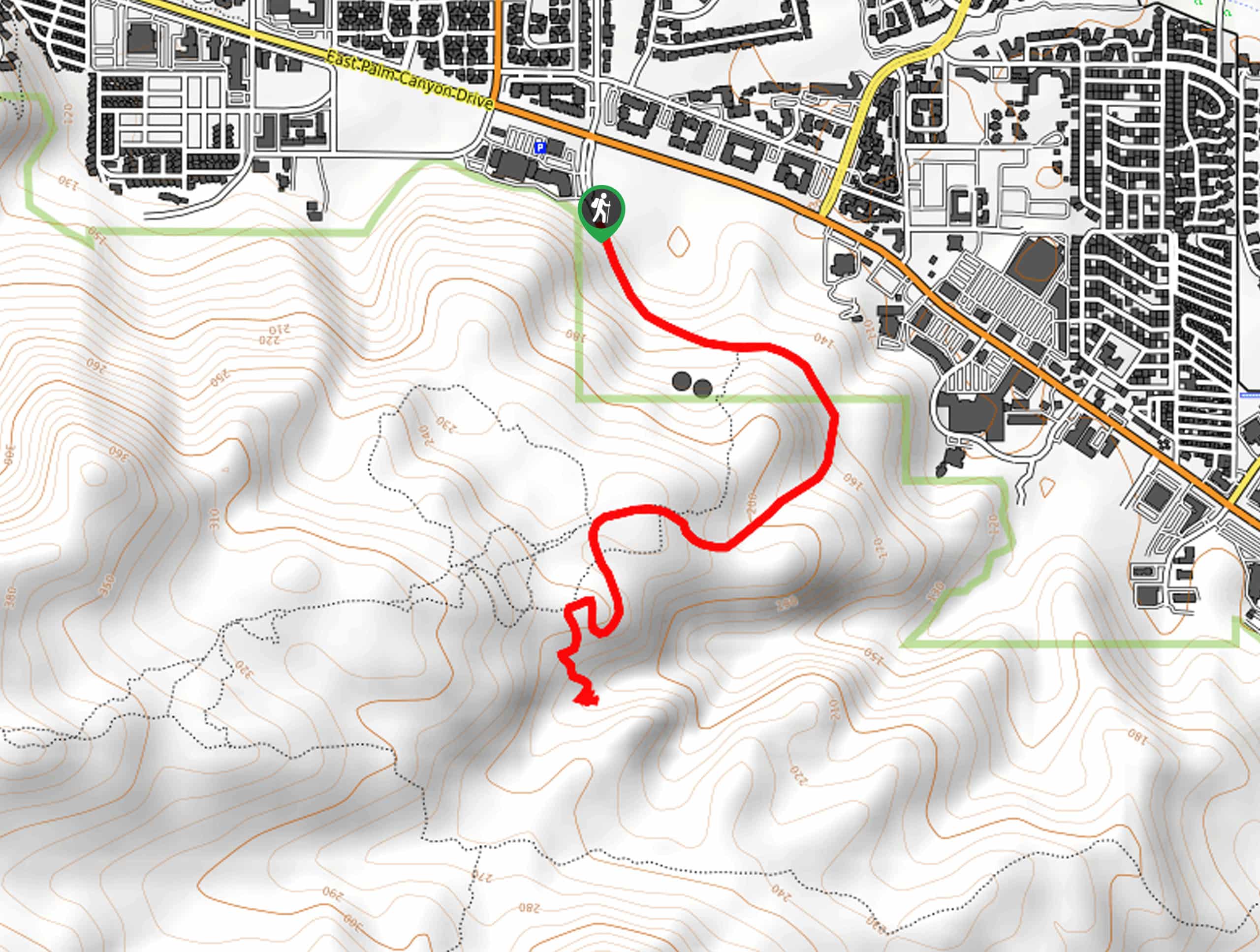 Jane's Hoffbrau Oasis Trail Map